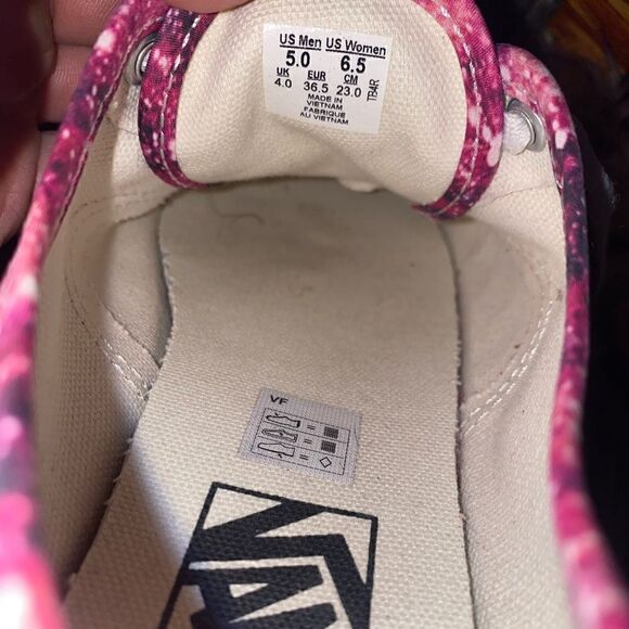 Women's Vans Authentic size 6.5 Cosmic Tie Dye Low Top Lace Up Canvas Shoes - Picture 9 of 9